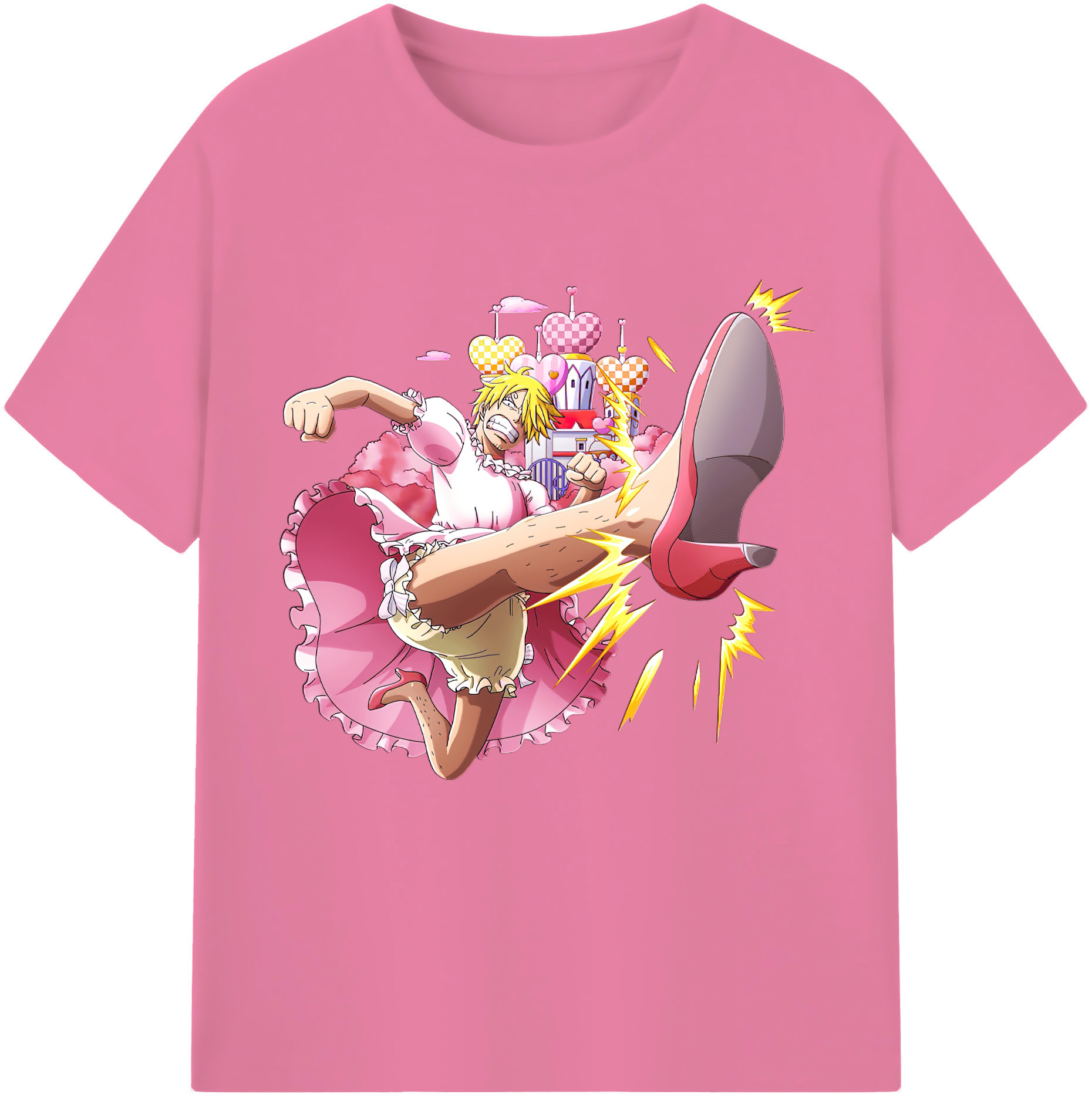 ワンピース サンジ ONE PIECE Sanji 綿100％半袖Tシャツ（フロントプリント）